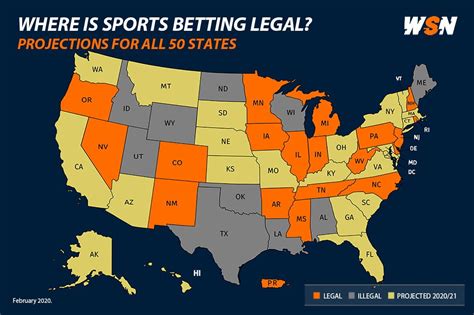 sports betting legal in which states